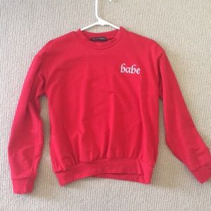 RED BABE SWEATSHIRT